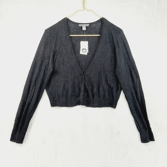 NEW A Pea In The Pod Gray Long Sleeve Maternity Short Cardigan P2045 - Picture 1 of 9